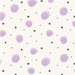 2-5821 - Papel Pintado infantil puntos acuarela lila