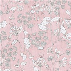 2-5833 - Papel Pintado floral blanco rosa