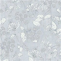 2-5836 - Papel Pintado floral gris plata