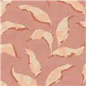 2-5860 - Papel Pintado hojas pintadas a mano rosado
