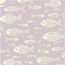 2-5863 - Papel Pintado infantil peces morado/lila