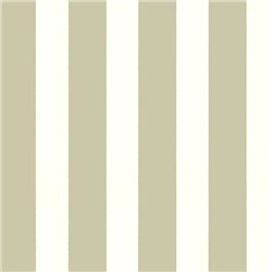 2-5880 - Papel Pintado rayas verde musgo/blanco