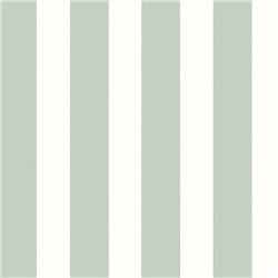 2-5881 - Papel Pintado rayas verde azulado/blanco