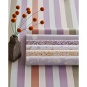 2-5887 - Papel Pintado infantil florecillas rosa/blanco