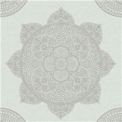 2-5938 - Papel Pintado oriental arabesco turquesa