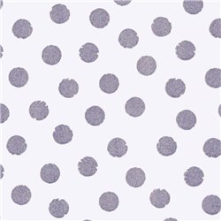 2-5944 - Papel Pintado lunares morados lila/blanco