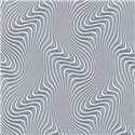2-5030 - Papel pintado moderno plateado ondas espirales