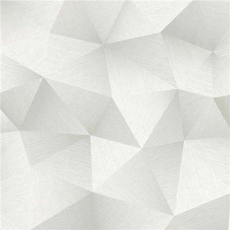 2-5033 - Papel pintado moderno patrón diamante blanco