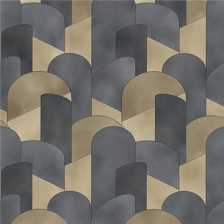 2-5066 - Papel pintado moderno patrón Bauhaus
