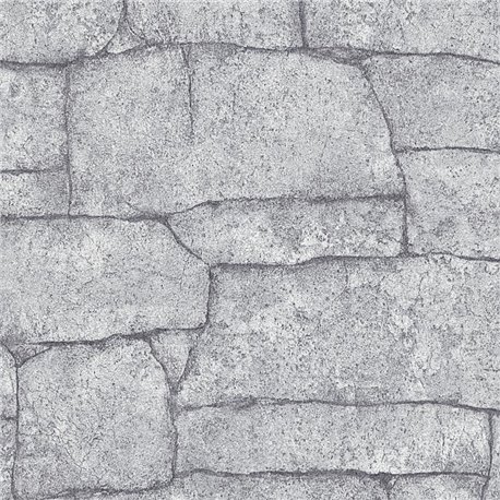 2-5120 - Papel pintado muro roca natural gris