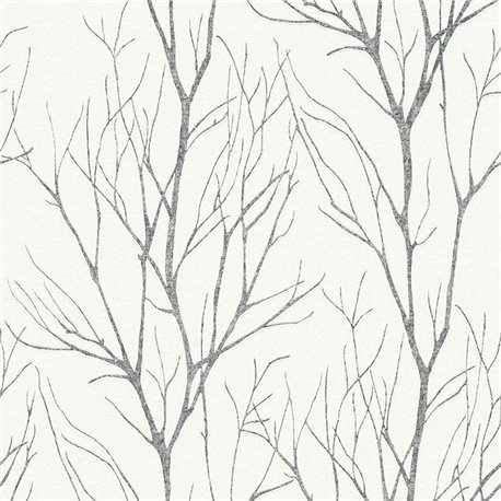2-5589 - Papel Pintado silueta ramas árboles