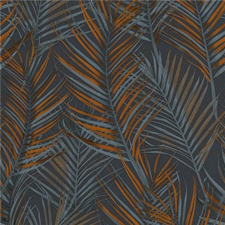 2-5603 - Papel Pintado moderno hojas palmera