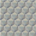 2-5616 - Papel Pintado polígonos 3D retro