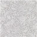 2-5684 - Papel Pintado floral hojas plata metalizado