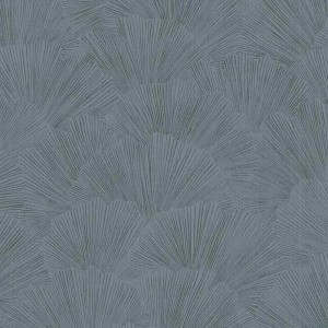 2-5716 - Papel Pintado floral japonés turquesa