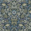 2-5727 - Papel Pintado floral vintage azul