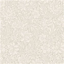 2-5731 - Papel Pintado floral beige arena