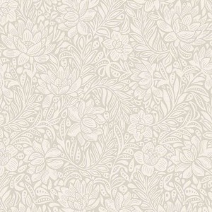 2-5731 - Papel Pintado floral beige arena