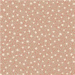 2-5741 - Papel Pintado floral rosa, naranja terracota